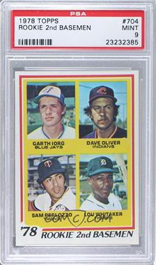 1978 Topps - [Base] #704 - Rookie 2nd Basemen - Garth Iorg, Dave Oliver, Sam Perlozzo, Lou Whitaker [PSA 9 MINT]