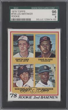 1978 Topps - [Base] #704 - Rookie 2nd Basemen - Garth Iorg, Dave Oliver, Sam Perlozzo, Lou Whitaker [SGC 9 MINT]