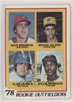 Rookie Outfielders - Dave Bergman, Miguel Dilone, Clint Hurdle, Willie Norwood