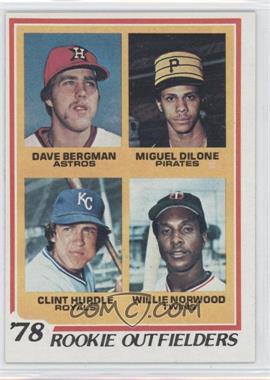 1978 Topps - [Base] #705 - Rookie Outfielders - Dave Bergman, Miguel Dilone, Clint Hurdle, Willie Norwood