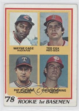 1978 Topps - [Base] #706 - Rookie 1st Basemen - Wayne Cage, Ted Cox, Pat Putnam, Dave Revering [Good to VG‑EX]