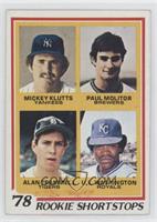Rookie Shortstops (Paul Molitor, Alan Trammell, Mickey Klutts, U.L. Washington)