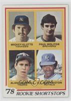 Rookie Shortstops - Mickey Klutts, Paul Molitor, Alan Trammell, U.L. Washington…