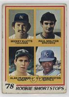 Rookie Shortstops - Mickey Klutts, Paul Molitor, Alan Trammell, U.L. Washington…