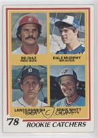 Rookie Catchers - Bo Diaz, Dale Murphy, Lance Parrish, Ernie Whitt