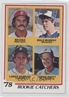 Rookie Catchers - Bo Diaz, Dale Murphy, Lance Parrish, Ernie Whitt