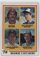 Rookie Catchers - Bo Diaz, Dale Murphy, Lance Parrish, Ernie Whitt