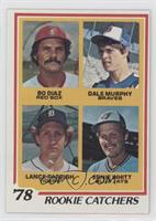 Rookie Catchers - Bo Diaz, Dale Murphy, Lance Parrish, Ernie Whitt