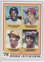 Rookie Outfielders - Dell Alston, Rick Bosetti, Mike Easler, Keith Smith [Good&…