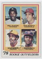 Rookie Outfielders - Dell Alston, Rick Bosetti, Mike Easler, Keith Smith [Noted]