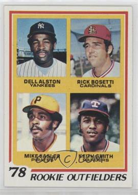 1978 Topps - [Base] #710 - Rookie Outfielders - Dell Alston, Rick Bosetti, Mike Easler, Keith Smith