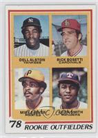 Rookie Outfielders - Dell Alston, Rick Bosetti, Mike Easler, Keith Smith