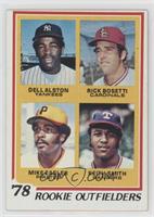 Rookie Outfielders - Dell Alston, Rick Bosetti, Mike Easler, Keith Smith