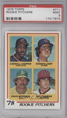 1978 Topps - [Base] #711 - Rookie Pitchers - Cardell Camper, Dennis Lamp, Roy Thomas, Craig Mitchell [PSA 9 MINT]