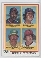 Rookie Pitchers - Cardell Camper, Dennis Lamp, Roy Thomas, Craig Mitchell [Note…