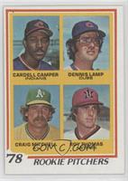 Rookie Pitchers - Cardell Camper, Dennis Lamp, Roy Thomas, Craig Mitchell