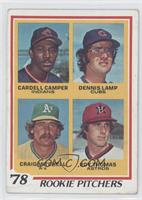 Rookie Pitchers - Cardell Camper, Dennis Lamp, Roy Thomas, Craig Mitchell [Poor…