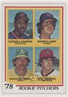 Rookie Pitchers - Cardell Camper, Dennis Lamp, Roy Thomas, Craig Mitchell