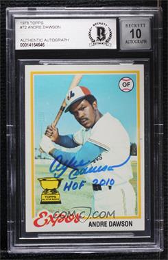 1978 Topps - [Base] #72 - Andre Dawson [BAS BGS Authentic]