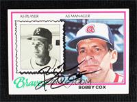 Bobby Cox [JSA Certified COA Sticker]
