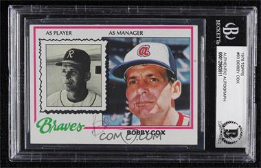 1978 Topps - [Base] #93 - Bobby Cox [BAS Authentic]