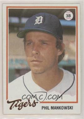 1978 Topps Burger King - Restaurant Detroit Tigers #17 - Phil Mankowski