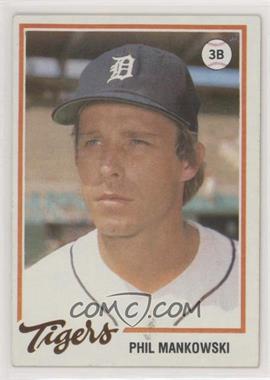 1978 Topps Burger King - Restaurant Detroit Tigers #17 - Phil Mankowski