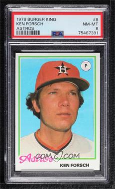 1978 Topps Burger King - Restaurant Houston Astros #8 - Ken Forsch [PSA 8 NM‑MT]