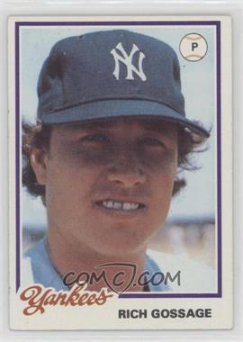 1978 Topps Burger King - Restaurant New York Yankees #10 - Rich Gossage