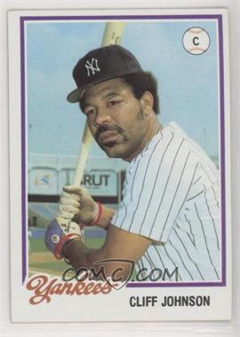 1978 Topps Burger King - Restaurant New York Yankees #3 - Cliff Johnson