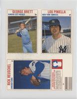 Rick Reuschel, George Brett, Lou Piniella [Poor to Fair]