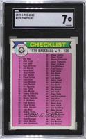 Checklist [SGC 84 NM 7]