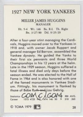 1979 TCMA 1927 New York Yankees #28 - Miller Huggins - Courtesy of COMC.com