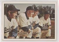 Brooklyn Dodgers Team, Jake Pitler, Joe Becker, Billy Herman, Walt Bagley