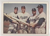 Duke Snider, Roy Campanella, Gil Hodges, Carl Furillo [Good to VGR…