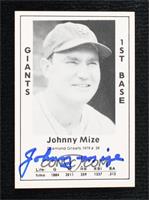 Johnny Mize [JSA Certified COA Sticker]