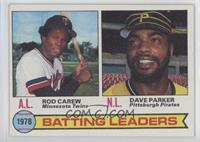 League Leaders - Rod Carew, Dave Parker [Poor to Fair]