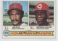 League Leaders - Jim Rice, George Foster [Noted]