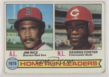 1979 Topps - [Base] #2 - League Leaders - Jim Rice, George Foster [Poor to Fair]