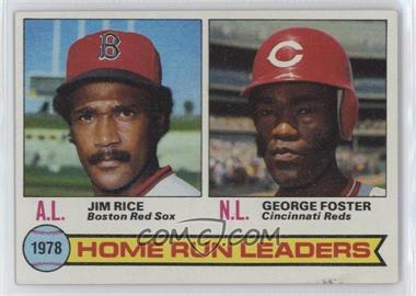 1979 Topps - [Base] #2 - League Leaders - Jim Rice, George Foster
