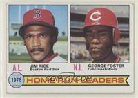 League Leaders - Jim Rice, George Foster [Good to VG‑EX]