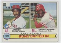 League Leaders - Jim Rice, George Foster [Good to VG‑EX]