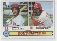 League Leaders - Jim Rice, George Foster