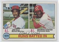 League Leaders - Jim Rice, George Foster [Good to VG‑EX]