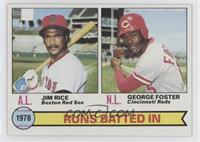 League Leaders - Jim Rice, George Foster [Good to VG‑EX]