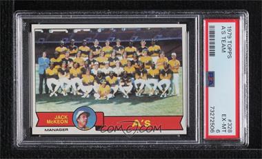 1979 Topps - [Base] #328 - Team Checklist - Oakland Athletics [PSA 6 EX‑MT]