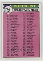 Checklist - Cards 243-363