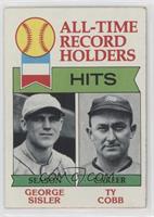 All-Time Record Holders - George Sisler, Ty Cobb (Hits) [Good to VG&#…