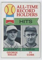 All-Time Record Holders - George Sisler, Ty Cobb (Hits) [Good to VG&#…