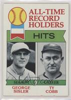 All-Time Record Holders - George Sisler, Ty Cobb (Hits)